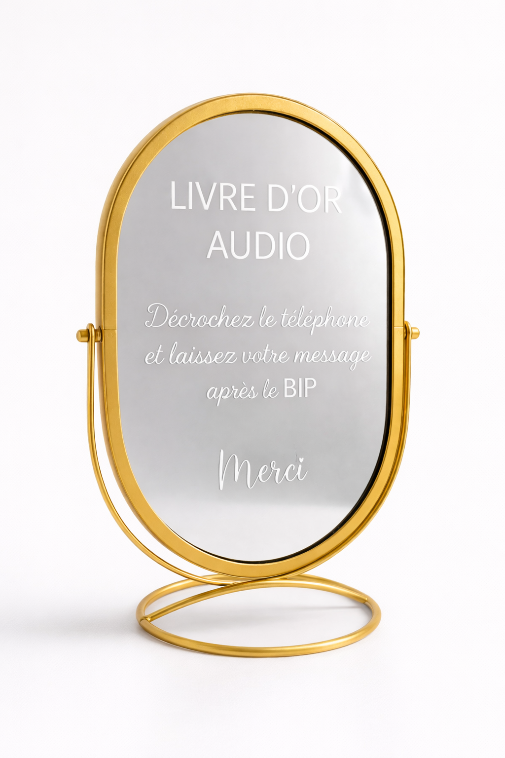 Panneau Livre d'or audio - Miroir