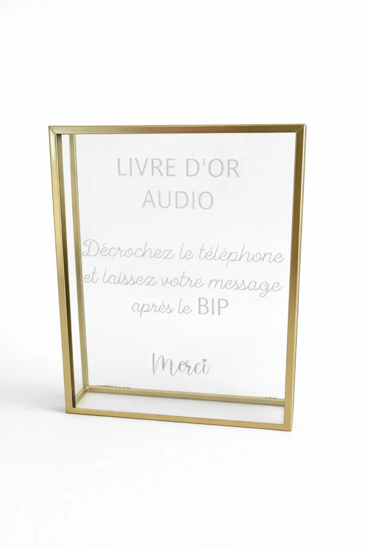 Panneau Livre d'or audio - Cadre